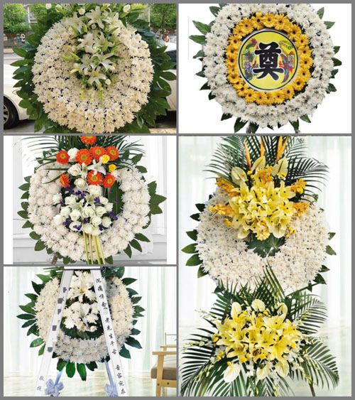 山东莱芜莱城区牛泉镇毕毛埠村花圈速递